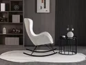 Мягкое кресло-качалка HALMAR LIBERTO 3, белый фото thumb №4