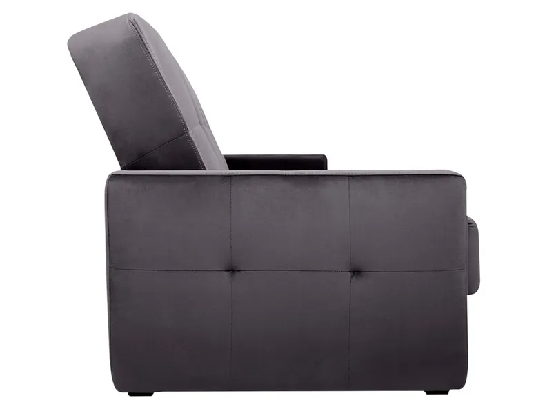 BRW Тримісний диван Maro розкладний з ящиком для зберігання велюровий сірий, Трійця 34 Сірий WE-MARO-3K-GR2_B852B2 фото №3