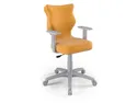 BRW Молодежный вращающийся стул желтого цвета размер 6 OBR_DUO_SZARY_ROZM.6_VELVET_35 фото thumb №1