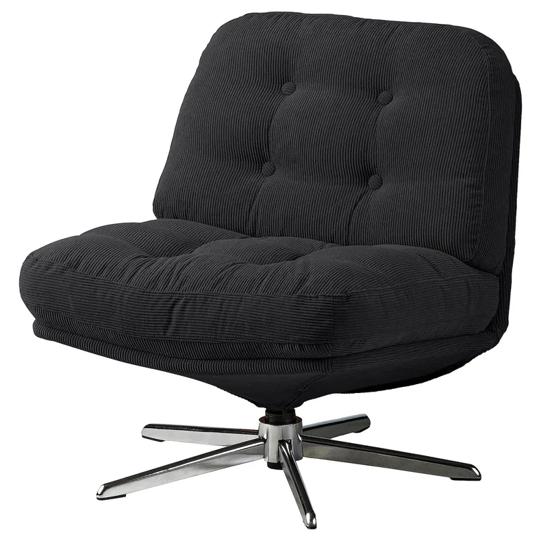 IKEA DYVLINGE ДЮВЛІНГЕ, крісло обертове, Келінг чорний 005.550.90 фото №1