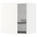 IKEA METOD МЕТОД, навесной шкаф с сушилкой, белый / Вальстена белый, 60x60 см 895.072.89 фото thumb №1