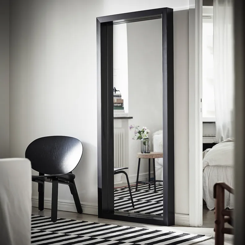 IKEA SANDTORG САНДТОРГ, зеркало, черный, 75x180 см 104.201.33 фото №3