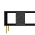 Журнальний стіл HALMAR BULLET law-1 92x50 см чорна, ніжки : золото фото thumb №6