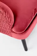 Кресло мягкое HALMAR RAVEL бордовый/черный фото thumb №6