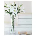 IKEA SMYCKA СМИККА, цветок искусственный, лилия / белый, 85 см 403.335.87 фото thumb №2