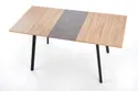Кухонний стіл розкладний HALMAR ALBON 120-160x80 см дуб сонома / сірий фото thumb №3