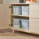 IKEA RYKTA РЮКТА, коробка для зберігання з кришкою, прозорий сіро-блакитний, 18x24x12 см / 3,5 л 805.331.98 фото thumb №3