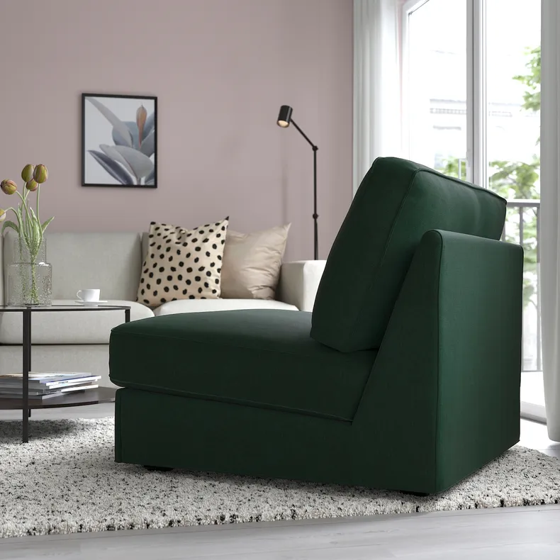 IKEA KIVIK КІВІК, 1-місний диван-ліжко, Талміра темно-зелена 994.827.78 фото №4
