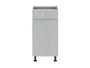 BRW Top Line кухонный базовый шкаф 40 см правый с ящиком soft-close серый глянец, серый гранола/серый глянец TV_D1S_40/82_P/STB-SZG/SP фото