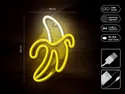BRW Дитячий неоновий настінний світильник Banana LED жовтий 093793 фото thumb №3