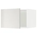 IKEA METOD МЕТОД, верхня шафа для холодильн / мороз кам, білий / Ringhult світло-сірий, 60x40 см 194.524.74 фото thumb №1
