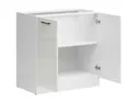 BRW Базовый шкаф для кухни Junona Line 80 см мел-глянец, белый/мелкозернистый белый глянец D2D/80/82_BBL-BI/KRP фото thumb №3