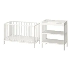 IKEA GULLIVER ГУЛЛИВЕР, мебель для детской, 2 предм., белый, 60x120 см 195.061.13 фото