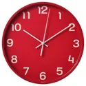 IKEA PLUTTIS ПЛУТТИС, настенные часы, низкое напряжение / красный, 28 см 305.408.51 фото thumb №1