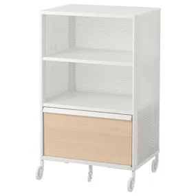 IKEA BEKANT БЕКАНТ, модуль на колесах, белая сетка, 61x101 см 092.825.47 фото