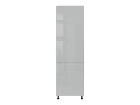 Кухонна шафа BRW Top Line 60 см ліва глянцева сіра для вбудованого холодильника, гренола сірий / глянцевий сірий TV_DL_60/207_L/L-SZG/SP фото