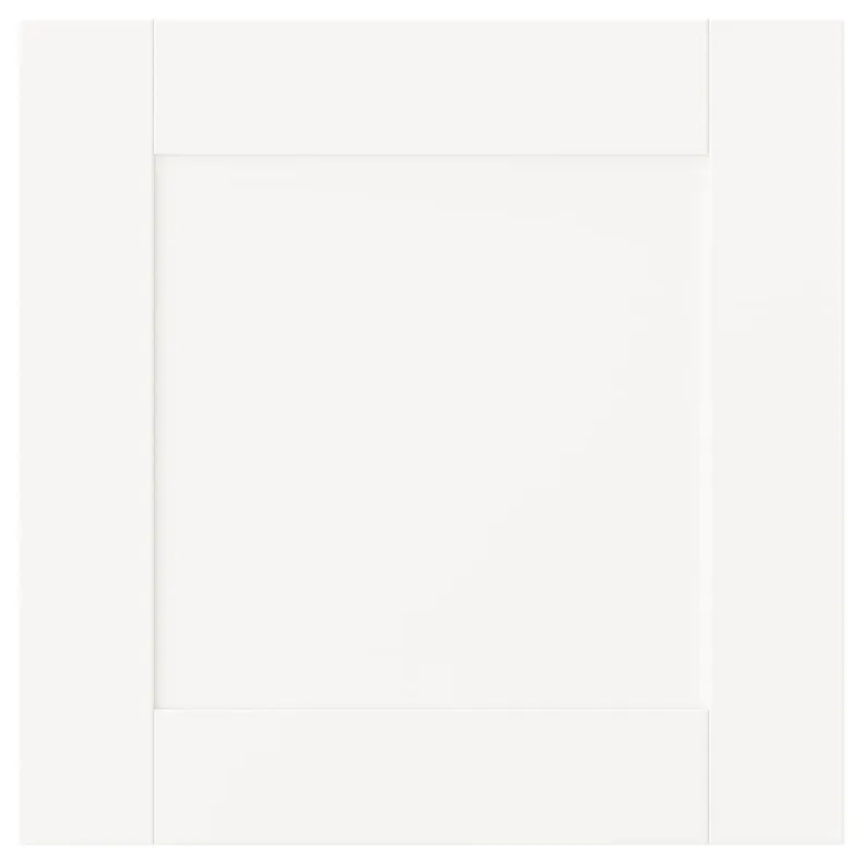 IKEA SANNIDAL САННИДАЛЬ, дверца с петлями, белый, 40x40 см 292.430.22 фото №1