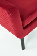 Кресло мягкое HALMAR MARVEL бордовый/черный фото thumb №9