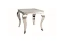 Журнальний стіл SIGNAL PRINCE C CERAMIC стільниця - білий мармур, CALACATTA ніжки - метал хром, 40x120 см фото thumb №5