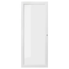 IKEA OXBERG ОКСБЕРГ, скляні дверцята, білий, 40x97 см 105.325.07 фото
