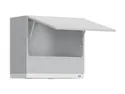 Кухонный шкаф BRW Top Line 60 см с вытяжкой поворотный белый глянец, греноловый серый/светло-серый матовый TV_GOO_60/50_O_FL_BRW-SZG/BRW0014/BI фото thumb №3
