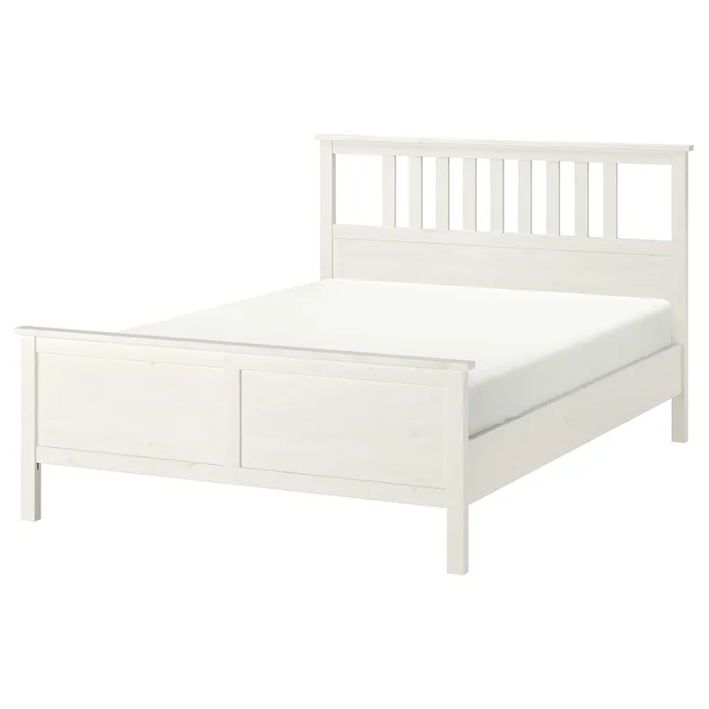 IKEA HEMNES ХЕМНЭС, каркас кровати, белая морилка, 160x200 см 799.293.41 фото №1