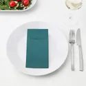 IKEA MOTTAGA МОТТАГА, паперова серветка, синій / зелений, 38x38 см 305.085.87 фото thumb №2