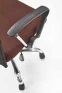 Кресло компьютерное офисное вращающееся HALMAR VIRE коричневый фото thumb №5