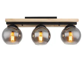 BRW Трехпозиционный металлический потолочный светильник Conni черный 091491 фото