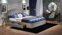 Ліжко двоспальне HALMAR GABRIELLA 160x200 см сірий фото thumb №2