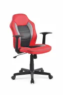 Крісло комп'ютерне офісне обертове HALMAR NEMO червоний/чорний фото thumb №1