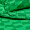 IKEA BLÅSKATA БЛОСКАТА, пододеяльник и наволочка, зелёный / узор, 150x200 / 50x60 см 105.694.97 фото thumb №7