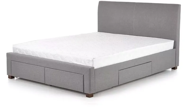 Кровать с ящиками HALMAR MODENA 180x200 см серый фото №1