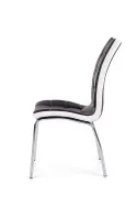 Кухонний стілець HALMAR K186 чорно-білий фото thumb №2