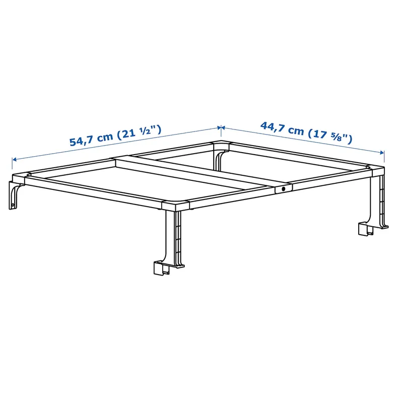 IKEA HÅLLBAR ХОЛЛБАР, опора д / мусорного контейнера, белый, 60 см 804.228.69 фото №3