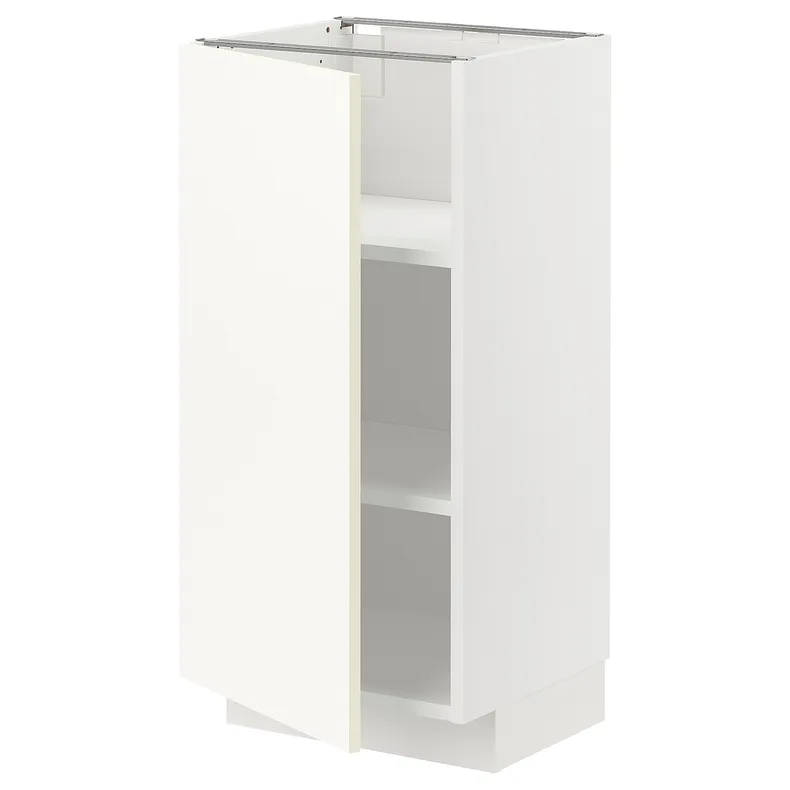 IKEA METOD МЕТОД, напольный шкаф с полками, белый / Вальстена белый, 40x37 см 295.071.31 фото №1