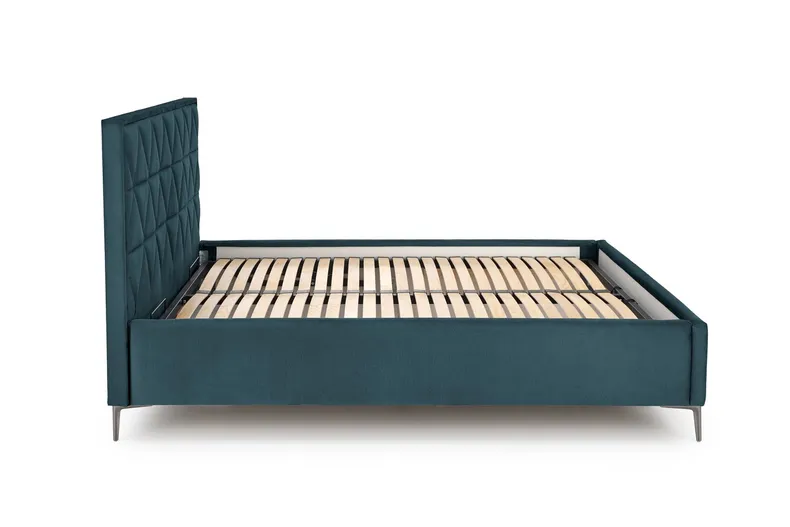 Узголів'я ліжка HALMAR MODULO W5 160 см темно-зеленого кольору. Моноліт 37 фото №5