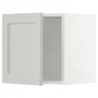 IKEA METOD МЕТОД, навесной шкаф, белый / светло-серый, 40x40 см 194.657.49 фото