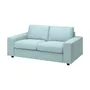 IKEA VIMLE ВИМЛЕ, 2-местный диван, с широкими подлокотниками / Саксемара светло-голубой 994.005.51 фото