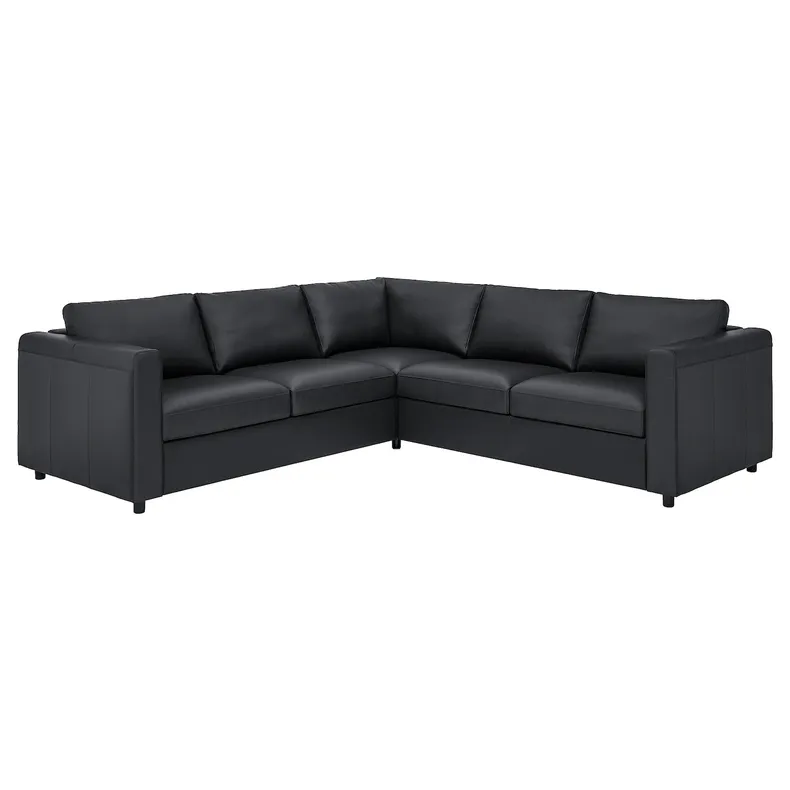 IKEA VIMLE ВІМЛЕ, кутовий диван, 4-місний, Гранн / Бомстад чорний 793.067.19 фото №1