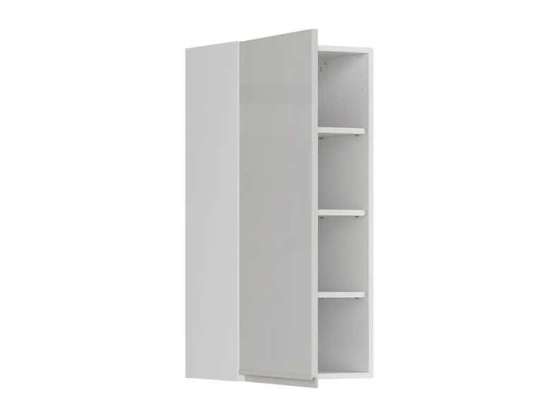BRW Верхний кухонный шкаф 45 см слева светло-серый глянец, альпийский белый/светло-серый глянец FH_G_45/95_L-BAL/XRAL7047 фото №3