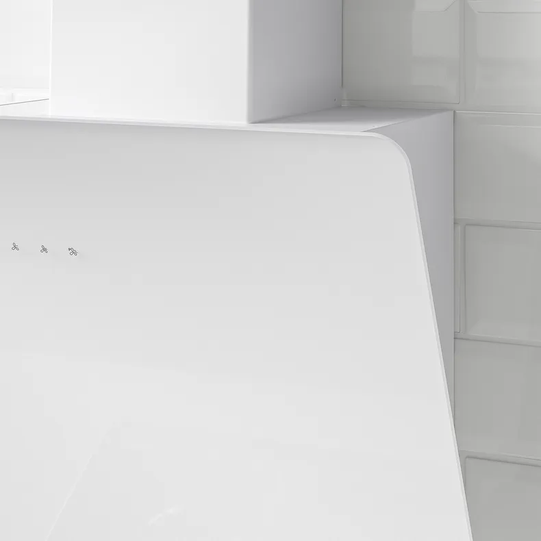IKEA BEJUBLAD БЭЮБЛАД, вытяжка кухонная стен креп (колпак), белый, 66 см 403.319.08 фото №10