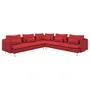 IKEA SÖDERHAMN СЕДЕРХАМН, кутовий диван, 6-місний, Тонеруд червоний 295.144.24 фото