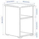 IKEA SKRUVBY СКРУВБЮ, журнальний столик, чорно-синій, 40x32 см 505.319.83 фото thumb №6