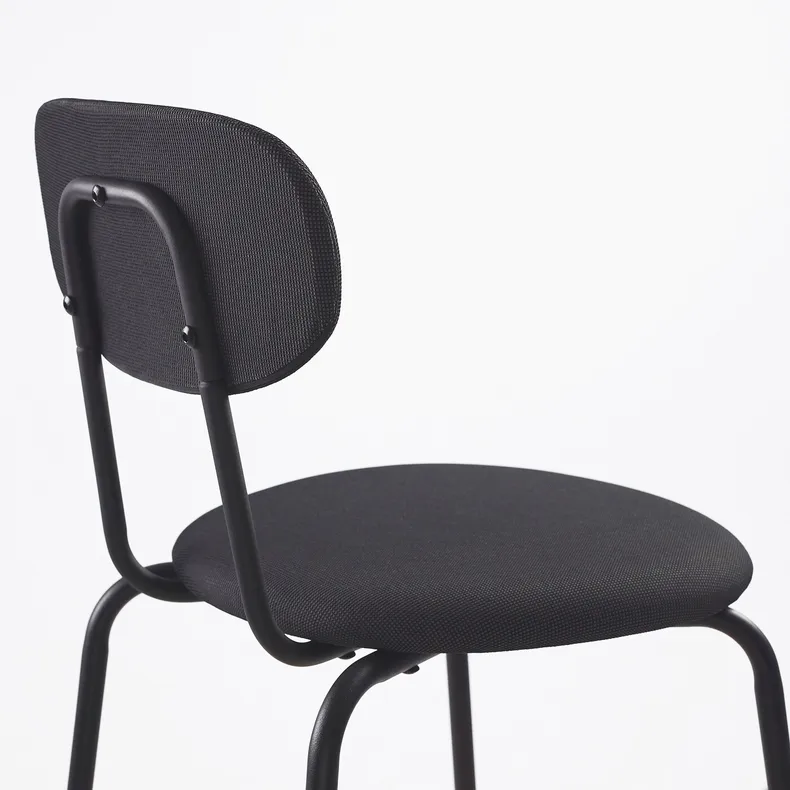 IKEA ÖSTANÖ ЕСТАНЕ, стілець, чорний РЕММАРН/темно-сірий 205.453.59 фото №3