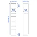 IKEA BILLY БІЛЛІ, книжкова шафа з верхньою полицею, білий, 40x40x237 см 093.966.57 фото thumb №3