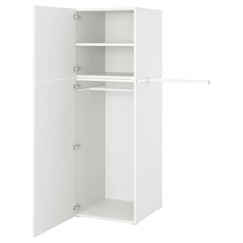 IKEA PLATSA ПЛАТСА, гардероб 2-дверный, белый / фонен белый, 90-107x57x181 см 794.372.87 фото №1