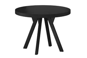 Обеденный Стол SIGNAL DOMINGO, черный, 100-250x100 см фото