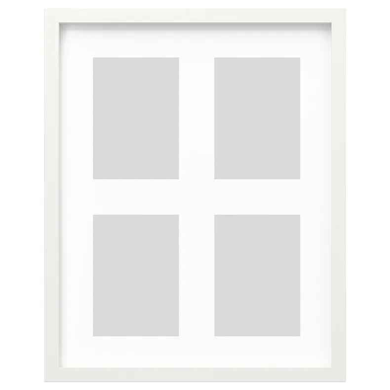 IKEA RÖDALM РЁДАЛЬМ, рама для 4 картин, белый, 40x50 см 805.537.37 фото №1