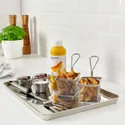 IKEA GRILLTIDER ГРИЛЛЬТИДЕР, поднос сервировочный, нержавеющая сталь, 40x30 см 305.647.43 фото thumb №4